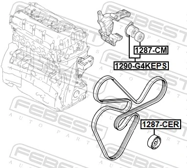 Натягувач приводного ременя Hyundai Santa Fe III позашляховик (DM) (2012 - 2018) ціна, від 43.69 USD