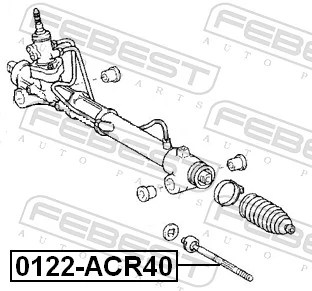 0122ACR40 Febest Тяги кермові