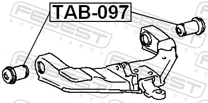 TAB097 Febest Сайлентблок переднього нижнього важеля