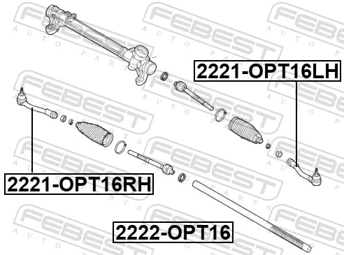 Купити 57724D4000 NG Тяга рульова поздовжня
