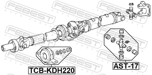 3723026030 Toyota Підвісний підшипник карданного валу