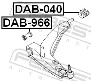 DAB966 Febest Сайлентблок переднього нижнього важеля