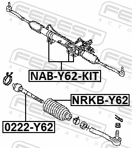 0222Y62 Febest Тяги кермові