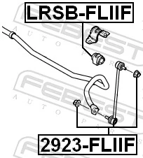 LRSBFLIIF Febest Втулка стабілізатора переднього