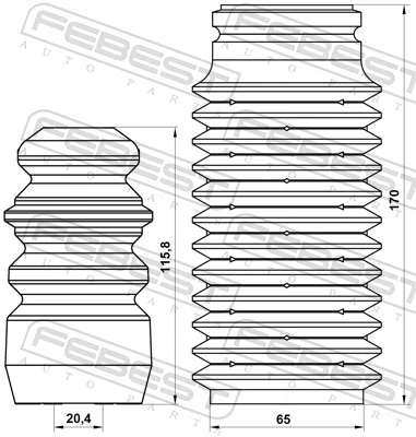 Купити Відбійник заднього амортизатора Ford Mondeo III B5Y