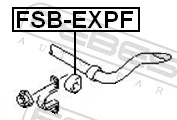 FSBEXPF Febest Втулка стабілізатора переднього