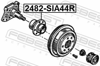 2482SIA44R Febest Маточина задня
