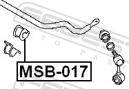MSB017 Febest Втулка стабілізатора переднього