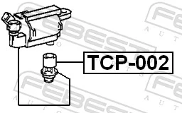TCP002 Febest Свічковий накінечник