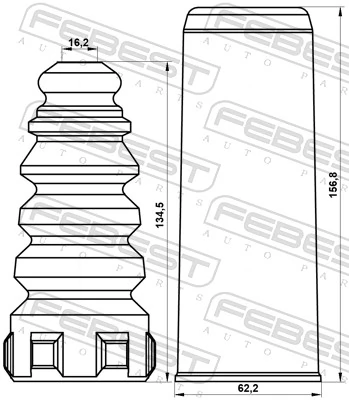  Відбійник заднього амортизатора Volkswagen Passat 