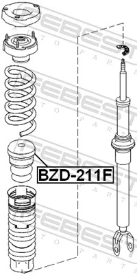 BZD211F Febest Буфер заднього амортизатора