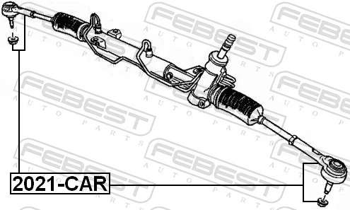 2021CAR Febest Зовнішній наконечник рульової тяги
