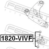 1820VIVF Febest Кульові на авто