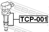 TCP001 Febest Свічковий накінечник