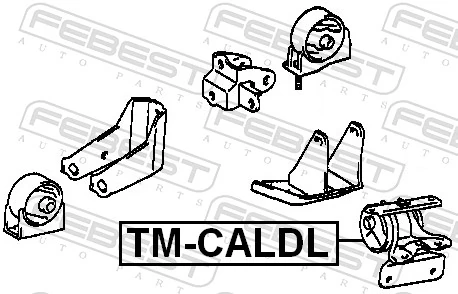 TMCALDL Febest Ліва опора двигуна