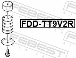 FDDTT9V2R Febest Відбійник задньої ресори