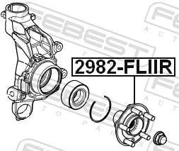 2982FLIIR Febest Маточина задня