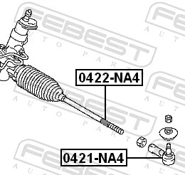 Тяга рульова поперечна Q-top QM0434P ціна, від 12.53 USD