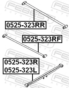 0525323RF Febest Розтяжка задньої підвіски