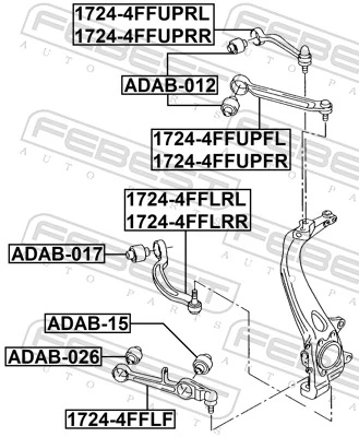 Купити Сайлентблок переднього важеля Volkswagen Phaeton I 3D1, 3D2, 3D3, 3D4, 3D6, 3D7, 3D8, 3D9