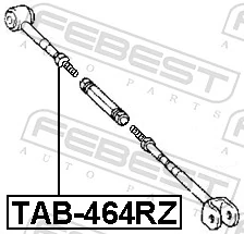 TAB464RZ Febest Сайлентблок тяги поперечної, задньої підвіски