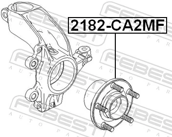 2182CA2MF Febest Маточина (передня)