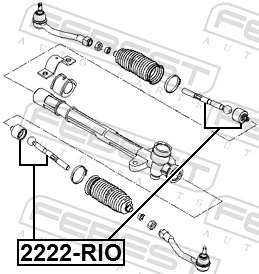 2222RIO Febest Тяги кермові