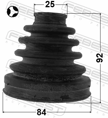443728021 Toyota Пильник гранати внутрішній задній