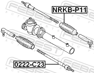 0222C23 Febest Тяги кермові