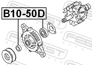 B1050D Febest Підшипник генератора