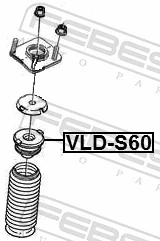 VLDS60 Febest Буфер-відбійник амортизатора переднього