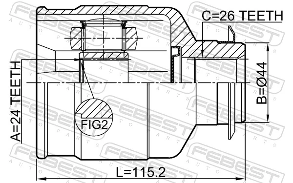Купити 495923W400FFF Hyundai/Kia ШРУС внутрішній правий