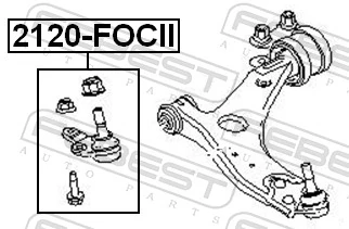 2120FOCII Febest Кульові на авто