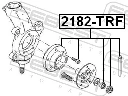 2182TRF Febest Підшипник маточини передньої