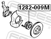 1282009M Febest Маточина (передня)