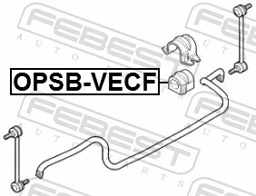OPSBVECF Febest Втулка стабілізатора переднього