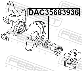 Купити DAC3568003936 MCB Підшипник ступиці передньої