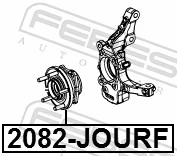 2082JOURF Febest Маточина (передня)