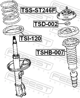 TSSST246F Febest Кріплення переднього амортизатора