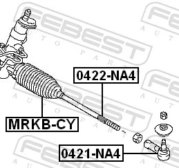MRKBCY Febest Пильник рульової