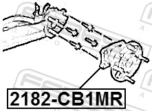 2182CB1MR Febest Маточина задня