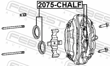 2075CHALF Febest Ремкомплект гальмівної системи