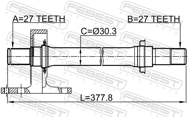 0312CRVMTRH Febest Промвал