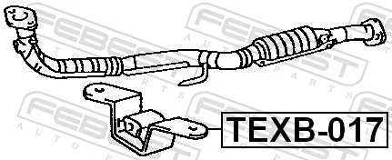 TEXB017 Febest З'єднувальні елементи передні, система випуску