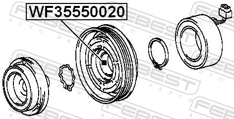 Підшипник муфти компресора кондиціонера NTN 2TS2DF0719LLX2 ціна, від 10.94 USD