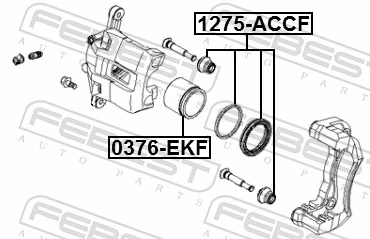 Ремкомплект супорту гальмівного переднього Hyundai Accent III седан (MC) (2005 - 2012) ціна, від 5.03 USD