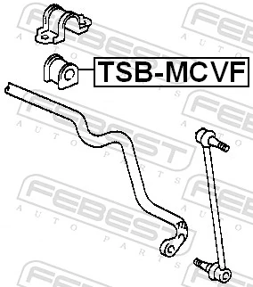 TSBMCVF Febest Втулка стабілізатора переднього
