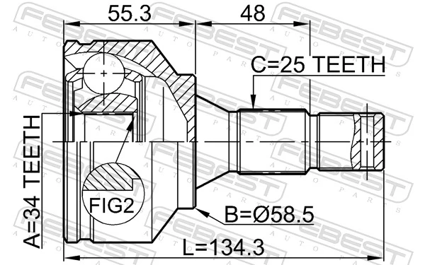 3272VC Peugeot/Citroen Граната зовнішня