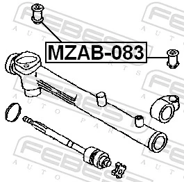 MZAB083 Febest Сайлентблок кріплення рульової рейки