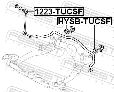 1223TUCSF Febest Тяга переднього стабілізатора